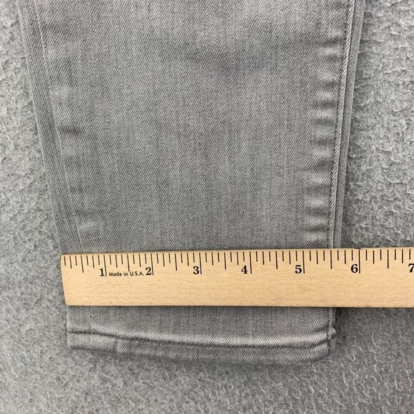 J. Crew Jeans Womens Size 27 Toothpick Stretch Gray Distressed - Picture 4 of 16